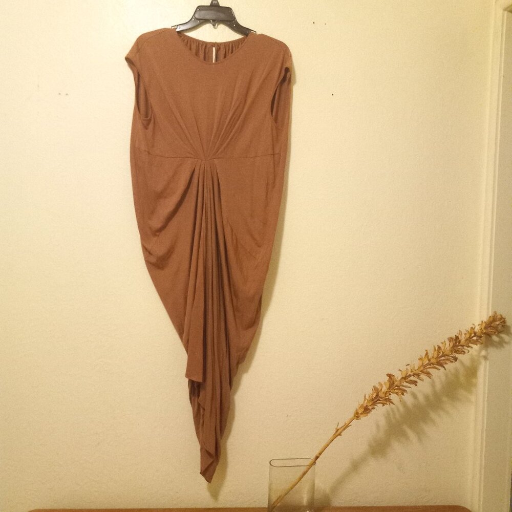 Rick Owens Lilies Gathered Front Draped Back Lobster Dress Size 44IT/10US